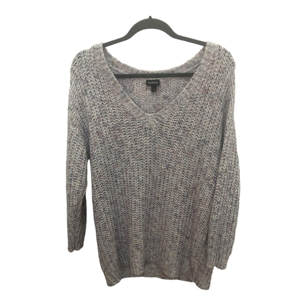 Torrid Multicolor Confetti Knit Pullover Sweater 1X
